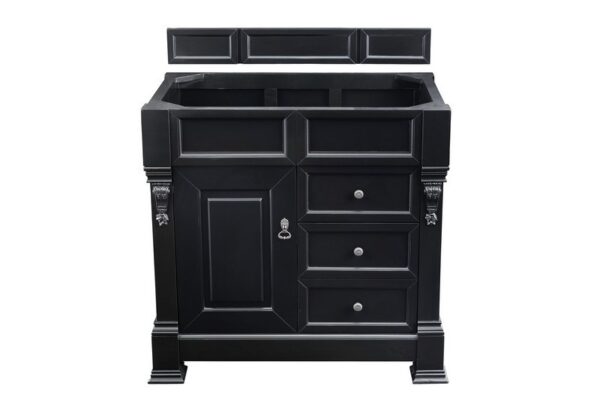 James Martin 147-114-5536 Brookfield 36 Inch Antique Black Single Vanity with Drawers