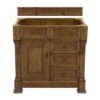 James Martin 147-114-5576-3AF Brookfield 36 Inch Country Oak Single Vanity with Drawers with 3 cm Arctic Fall Solid Surface Top