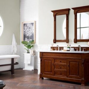 James Martin 147-114-5681 Brookfield 60 Inch Warm Cherry Double Vanity