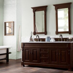 James Martin 147-114-5761 Brookfield 72 Inch Burnished Mahogany Double Vanity