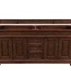 James Martin 147-114-5781-3EJP Brookfield 72 Inch Warm Cherry Double Vanity with 3 cm Eternal Jasmine Pearl Quartz Top with Sink