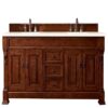 James Martin 147-114-5781-3EMR Brookfield 72 Inch Warm Cherry Double Vanity with 3 CM Eternal Marfil Quartz Top