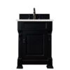 James Martin 147-114-V26-AQB-3ESR Brookfield 26 Inch Antique Black Single Vanity with 3 CM Eternal Serena Quartz Top