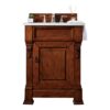 James Martin 147-114-V26-WCH-3AF Brookfield 26 Inch Warm Cherry Single Vanity with 3 cm Arctic Fall Solid Surface Top