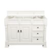 James Martin 147-V48-BW Brookfield 48 Inch Bright White Single Vanity with Drawers