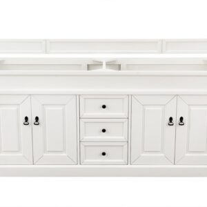 James Martin 147-V72-BW Brookfield 72 Inch Bright White Double Vanity