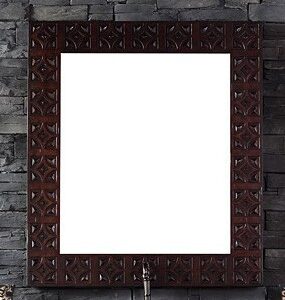 James Martin 150-M37-ANW Balmoral 37 Inch Mirror in Antique Walnut