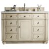 James Martin 157-V48-VV-3AF Bristol 48 Inch Single Vanity in Vintage Vanilla with 3 cm Arctic Fall Solid Surface Top