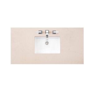 James Martin 157-V48-VV-3EMR Bristol 48 Inch Single Vanity in Vintage Vanilla with 3 CM Eternal Marfil Quartz Top