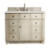 James Martin 157-V48-VV-3ESR Bristol 48 Inch Single Vanity in Vintage Vanilla with 3 CM Eternal Serena Quartz Top