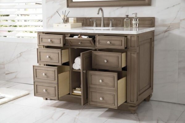 James Martin 157-V48-WW Bristol 48 Inch Single Vanity in Whitewashed Walnut