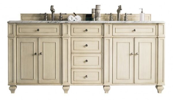 James Martin 157-V72-VV Bristol 72 Inch Double Vanity in Vintage Vanilla