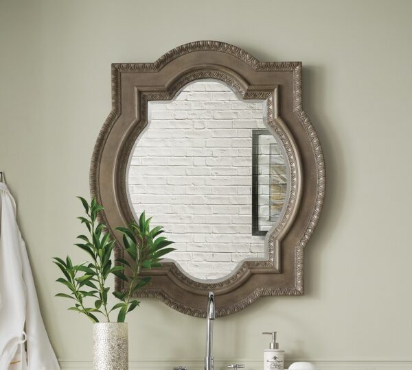 James Martin 160-M35-EG Castilian 35 Inch Double Arch Mirror in Empire Gray