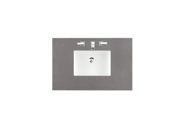 James Martin 160-V36-EG-3GEX Castilian 36 Inch Single Vanity in Empire Gray with 3 cm Grey Expo Quartz Top with Sink