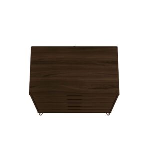 Manhattan Comfort Rockefeller 3-Piece Brown Dresser and Nightstand Set