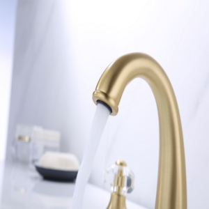 Legion Furniture ZY8009-G Widespread UPC Faucet with Drain in Gold