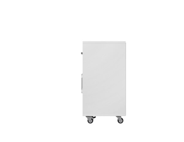 Manhattan Comfort Eiffel Mobile Garage Cabinet in White (Set of 2)