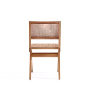 Manhattan Comfort Hamlet Dining Chair in Nature Cane - Set of 4