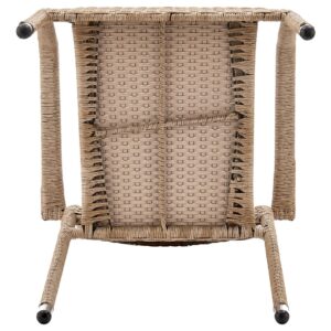 Manhattan Comfort 2-Piece Genoa Patio Dining Armchair in Nature Tan Weave