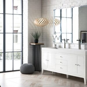 James Martin 210-V72D-GW Linear 72 Inch Double Vanity in Glossy White