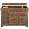 James Martin 238-104-5211-3GEX Savannah 48 Inch Single Vanity Cabinet in Driftwood with 3 cm Grey Expo Quartz Top with Sink