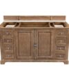 James Martin 238-104-5311-3GEX Savannah 60 Inch Single Vanity Cabinet in Driftwood with 3 cm Grey Expo Quartz Top with Sink