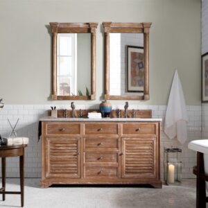 James Martin 238-104-5611 Savannah 60 Inch Double Vanity Cabinet in Driftwood