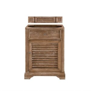 James Martin 238-104-V26-DRF Savannah 26 Inch Single Vanity Cabinet in Driftwood