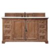 James Martin 238-105-5311-3ESR Providence 60 Inch Single Vanity Cabinet in Driftwood with 3 CM Eternal Serena Quartz Top