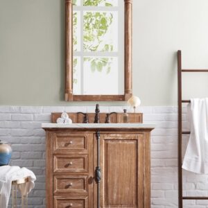 James Martin 238-105-5511-3ENC Providence 36 Inch Single Vanity Cabinet with Ethereal Noctis Quartz Top - Driftwood