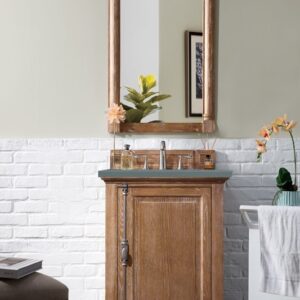 James Martin 238-105-V26-DRF-3CBL Providence 26 Inch Single Vanity Cabinet with Cala Blue Quartz Top - Driftwood