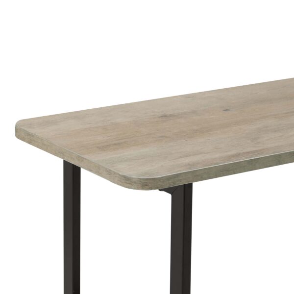 Manhattan Comfort Celine Modern Side Table Console in Rustic Grey