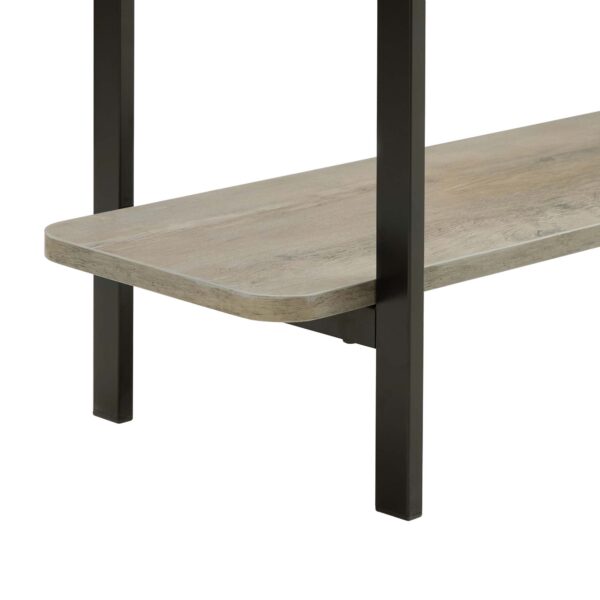 Manhattan Comfort Celine Modern Side Table Console in Rustic Grey