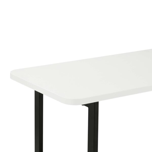 Manhattan Comfort Celine Modern Side Table Console in White