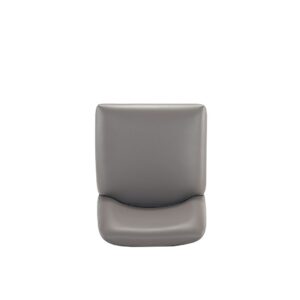 Manhattan Comfort Serena Modern Leatherette Upholstered Counter Stool in Grey - Set of 3