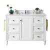 James Martin 301-V48-3WZ Copper Cove Encore 48 Inch Single Vanity with 3cm White Zeus Quartz Top