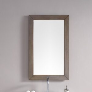 James Martin 305-M26-WWW Chicago 26 Inch Mirror in Whitewashed Walnut