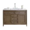 James Martin 305-V48-3WZ Chicago 48 Inch Single Vanity with 3cm White Zeus Quartz Top