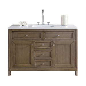 James Martin 305-V48-WWW Chicago 48 Inch Single Vanity in Whitewashed Walnut