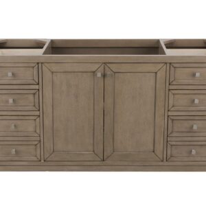 James Martin 305-V60S-WWW Chicago 60 Inch Single Vanity in Whitewashed Walnut