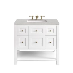 James Martin VM 330-V36 Breckenridge 36 Inch Free-Standing Single Sink Bathroom Vanity with 3 CM Top