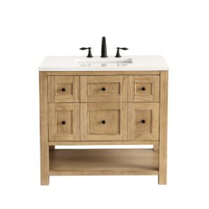 James Martin VM 330-V36 Breckenridge 36 Inch Free-Standing Single Sink Bathroom Vanity with 3 CM Top