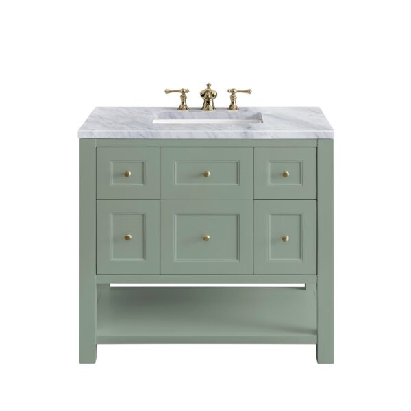 James Martin VM 330-V36 Breckenridge 36 Inch Free-Standing Single Sink Bathroom Vanity with 3 CM Top