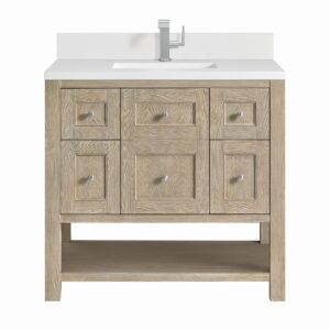 James Martin VM 330-V36 Breckenridge 36 Inch Free-Standing Single Sink Bathroom Vanity with 3 CM Top