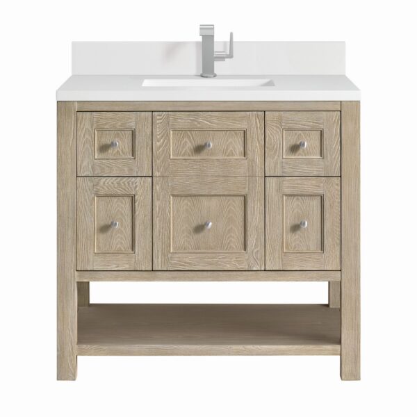 James Martin VM 330-V36 Breckenridge 36 Inch Free-Standing Single Sink Bathroom Vanity with 3 CM Top