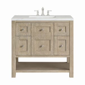 James Martin VM 330-V36 Breckenridge 36 Inch Free-Standing Single Sink Bathroom Vanity with 3 CM Top