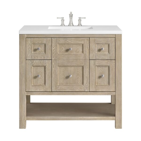 James Martin VM 330-V36 Breckenridge 36 Inch Free-Standing Single Sink Bathroom Vanity with 3 CM Top