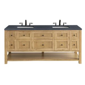 James Martin JM 330-V72 Breckenridge 72 Inch Free-Standing Double Sink Bathroom Vanity with 3 CM Top