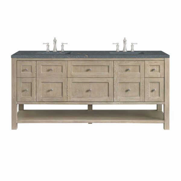 James Martin JM 330-V72 Breckenridge 72 Inch Free-Standing Double Sink Bathroom Vanity with 3 CM Top