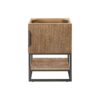 James Martin 388-V24-LTO-MBK Columbia 24 Inch Single Vanity Cabinet in Latte Oak and Matte Black